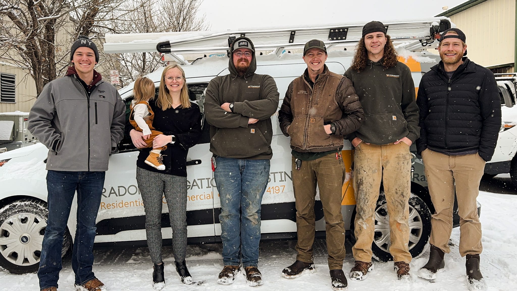 Radon Services Team From Evergreen Radon and Construction Services
